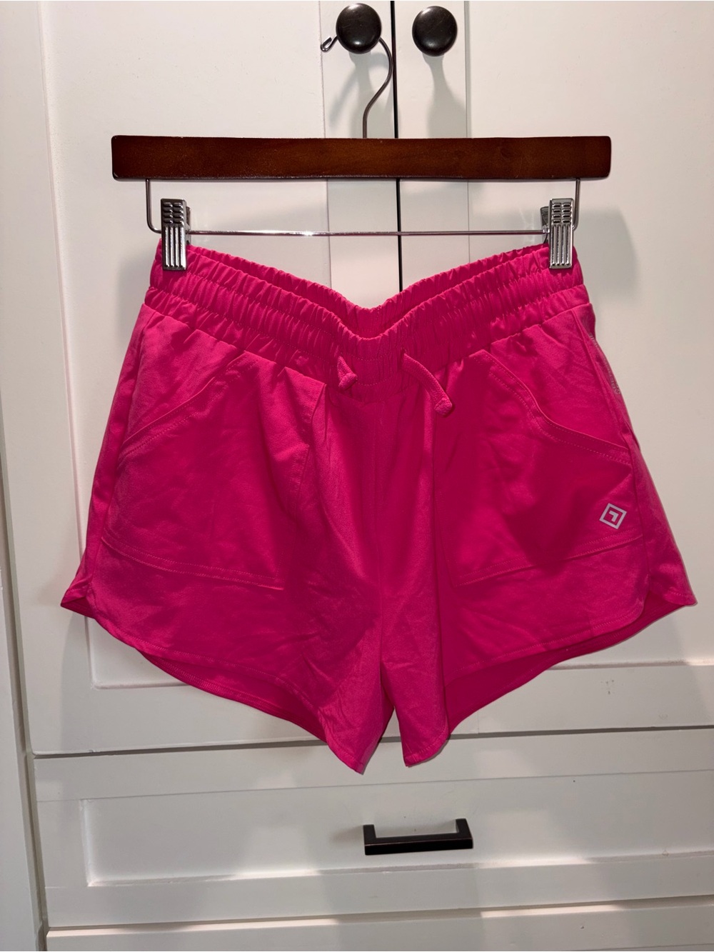 YPB Abercrombie Kids‎ Hot Pink Athletic Shorts Elastic Waist lined Size 17/18